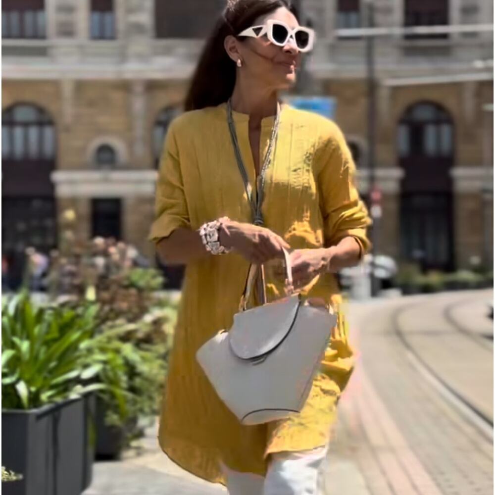 Zara Yellow Midi Dress